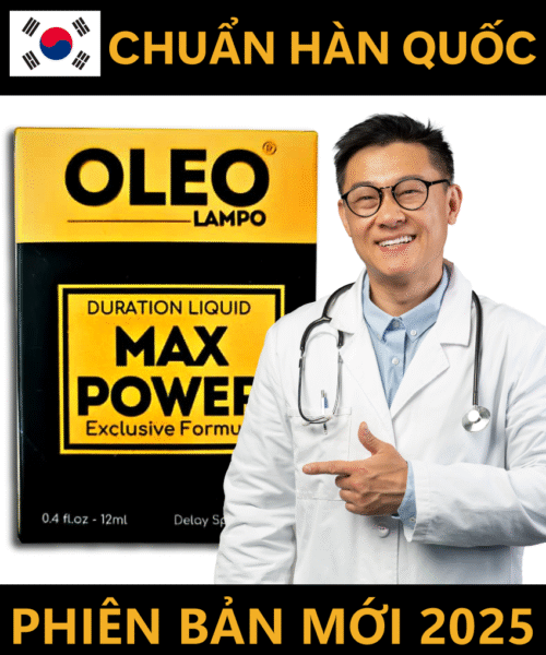 Xịt Oleo Lampo Max Power 12ml – Giải pháp kéo dài thời gian quan hệ cho nam giới