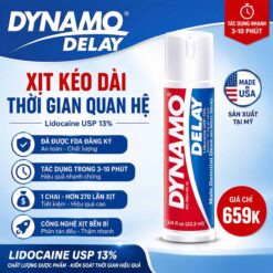 Xịt kéo dài Dynamo Delay – đăng ký FDA, tác dụng 3-10 phút, Made in USA