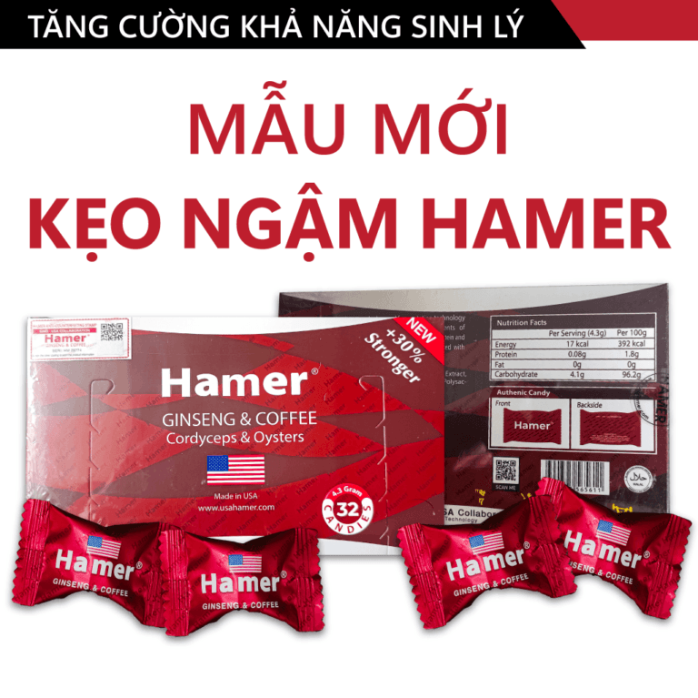 Kẹo Hamer Mỹ — Kéo dài 3 ngày