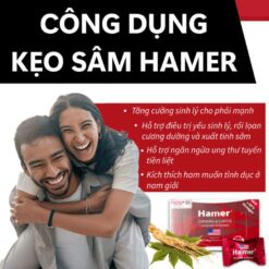 Công dụng Kẹo sâm Hamer chính hãng Mỹ cho phái mạnh - Nhà thuốc Trung Thắng