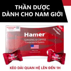 Hộp Kẹo sâm Hamer chính hãng Mỹ kèm viên kẹo lẻ - Nhà thuốc Trung Thắng