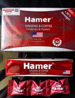 Hộp lớn, hộp nhỏ và viên Kẹo sâm Hamer chính hãng Mỹ - Nhà thuốc Trung Thắng