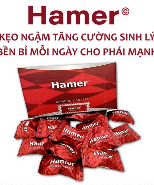 Kẹo sâm Hamer USA chuẩn Mỹ mới nhất 2025 – Tăng cường sinh lý, chống xuất tinh sớm, tác dụng lên đến vài giờ