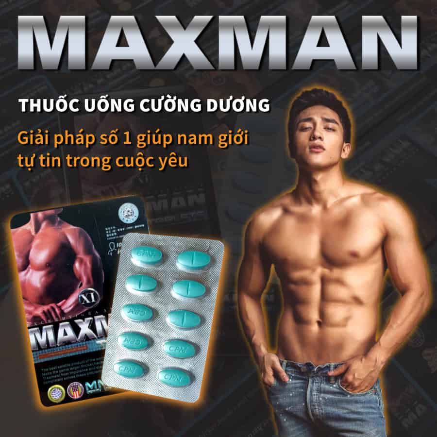 Maxman chính hãng Mỹ - viên uống giúp nam giới tự tin, khỏe khoắn trong cuộc yêu - Nhà thuốc Trung Thắng