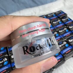 Hình chính hãng bên trong hộp với nhãn Rocket 1H 100mg x 10 grains trên hủ - Nhà thuốc Trung Thắng
