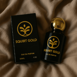 Hộp và chai Squirt Gold chính hãng Mỹ đặt trên nền vải mềm - Nhà thuốc Trung Thắng