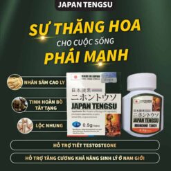Tengsu chính hãng Nhật Bản với thành phần nhân sâm Cao Ly, tinh hoàn bò Tây Tạng và lộc nhung hỗ trợ sinh lý phái mạnh - Nhà thuốc Trung Thắng