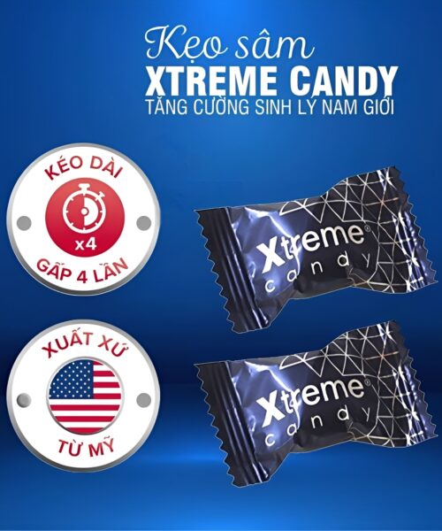 Kẹo Sâm Hamer Xanh Xtreme Candy USA chuẩn Mỹ mới nhất 2025 - Tăng cường sinh lý, chống xuất tinh sớm, tác dụng lên đến vài giờ