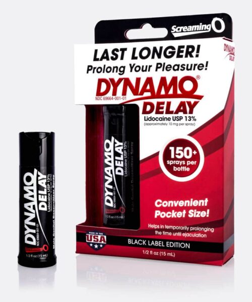 Xịt kéo dài quan hệ Dynamo Delay Black mới 2025 - Kéo dài thời gian, giữ vững phong độ, tác dụng lên đến vài giờ