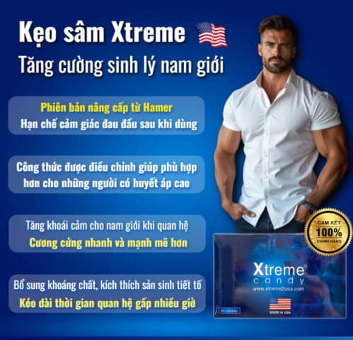 Giới thiệu kẹo sâm Xtreme Candy USA chính hãng