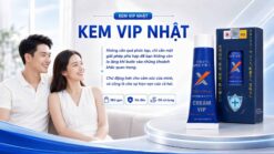 Banner Kem Vip Nhật Bản chính hãng mẫu chuẩn tuýp nhựa - cặp đôi tự tin - Nhà thuốc Trung Thắng
