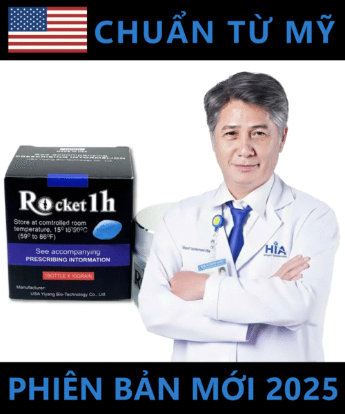 Mua 2 Tặng 1 - Viên uống Rocket 1h chính hãng Mỹ mới nhất 2025 - Giúp cương cứng mạnh mẽ, chống xuất tinh sớm, tăng sức bền và tăng khoái cảm