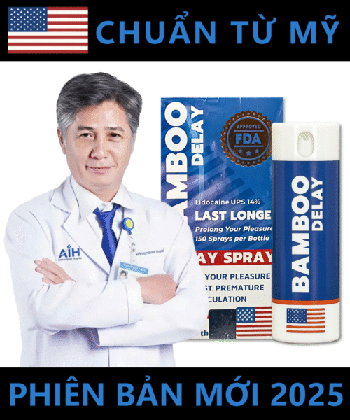 Xịt chống xuất tinh sớm Bamboo Delay 12ml – Giải pháp kéo dài cuộc yêu
