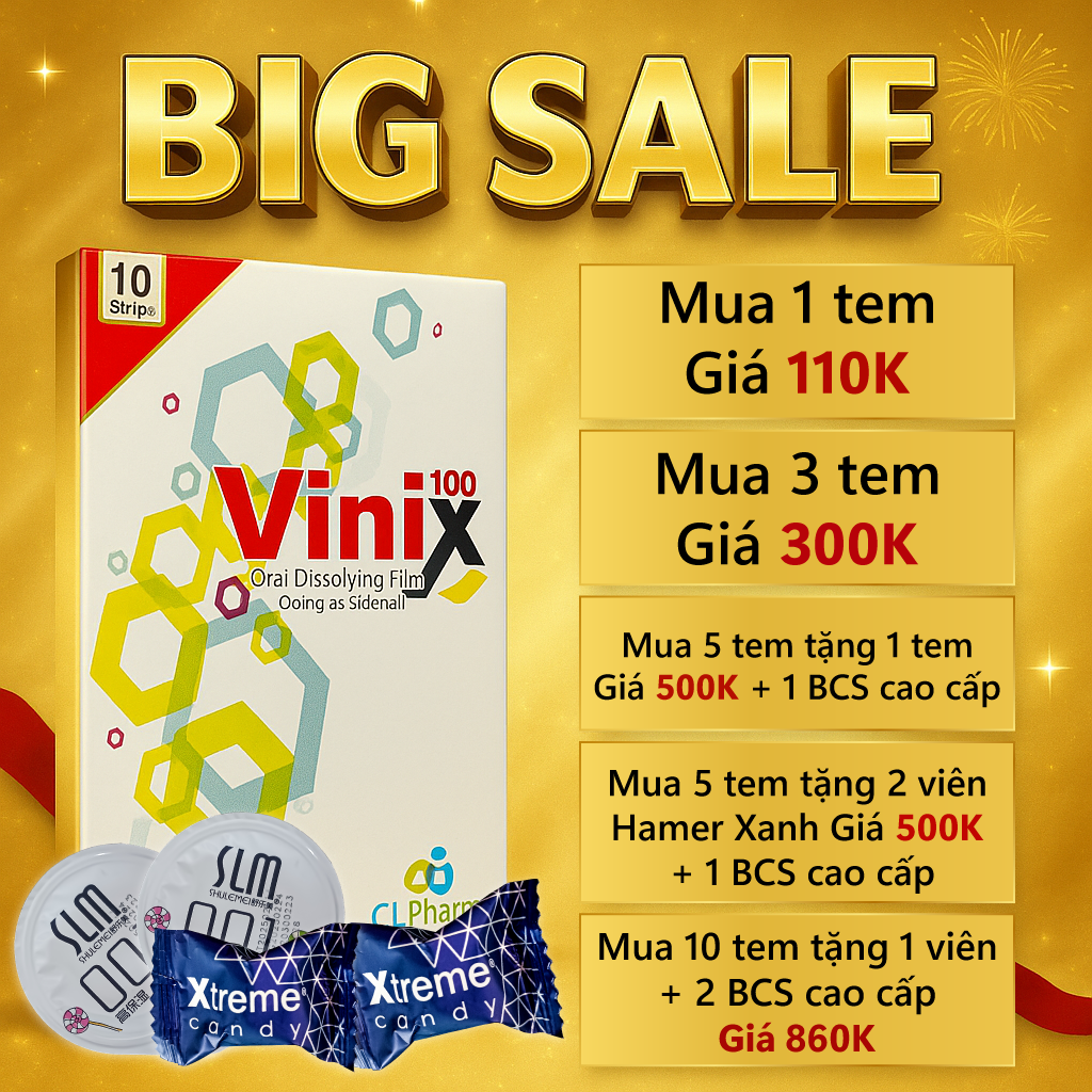 Tem Ngậm Vinix 100mg Chính Hãng Hàn Quốc CL Pharm - Ảnh 6