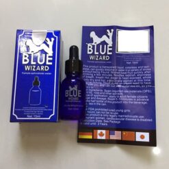 Hộp, chai dung dịch và tờ hướng dẫn sử dụng Blue Wizard chính hãng Tây Ban Nha - Nhà thuốc Trung Thắng