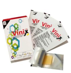 Tem ngậm Vinix chính hãng Hàn Quốc hộp cùng gói tem và miếng film vàng - Nhà thuốc Trung Thắng