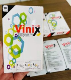 Tem ngậm Vinix chính hãng Hàn Quốc nhiều hộp và gói tem xếp cạnh nhau - Nhà thuốc Trung Thắng